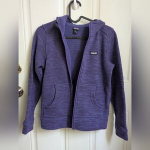 Patagonia Girls Better Sweater Purple Zip-Up Hoodie (L)